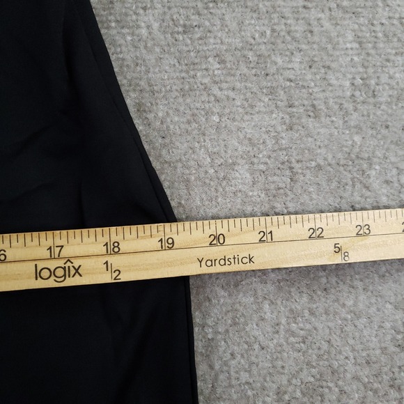 Frank Lyman Dress Womens 16 Black White Colorblock Pleated Sheath Lined Stretch - Picture 4 of 14